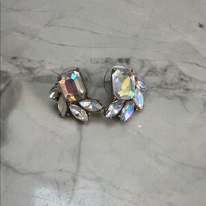 J. Crew Elegant Crystal Stud Earrings